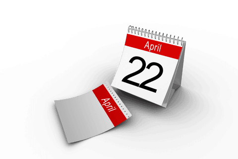 Transparent April 22 Desktop Calendar Illustrations - Download Free Stock Videos Pikwizard.com