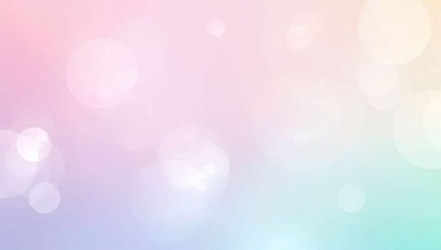 Pastel Bokeh Gradient Background with Soft Glow Dreamy Light Orbs and Ethereal Haze
