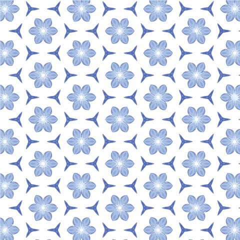 Transparent Blue Floral Pattern Vector on Clear Background - Download Free Stock Videos Pikwizard.com