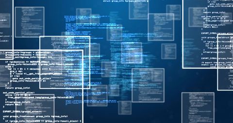 Digital Data Stream with Network of Interactive Screens - Download Free Stock Images Pikwizard.com