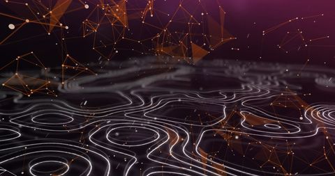 Futuristic Network with Dynamic Lines and Dots Movement - Download Free Stock Images Pikwizard.com