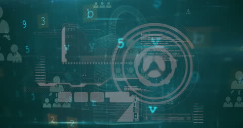 Futuristic Data Processing Technology Aesthetic