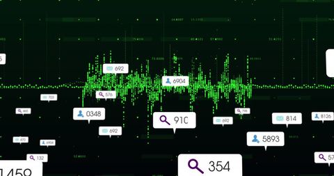 Social Media Analytics with Data Processing in Green Theme - Download Free Stock Images Pikwizard.com