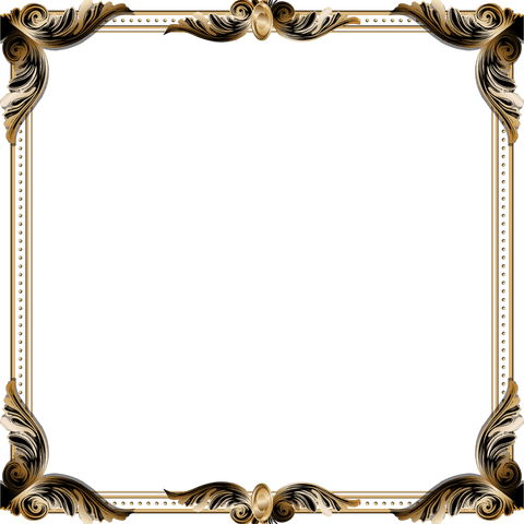 ornate golden baroque frame with transparent center design - Download Free Stock Videos Pikwizard.com