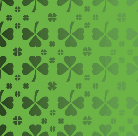 seamless transparent background with green shamrocks for st. patrick's day - Download Free Stock Videos Pikwizard.com