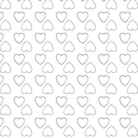 seamless heart pattern in red and blue on transparent background - Download Free Stock Videos Pikwizard.com