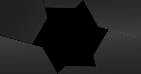 Abstract geometric shapes revealing black center