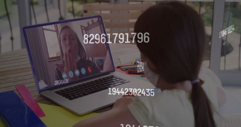 Girl Wearing Face Mask Video Calling During Pandemic - Download Free Stock Images Pikwizard.com