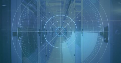 Digital Scanning Technology Over Data Center - Download Free Stock Images Pikwizard.com