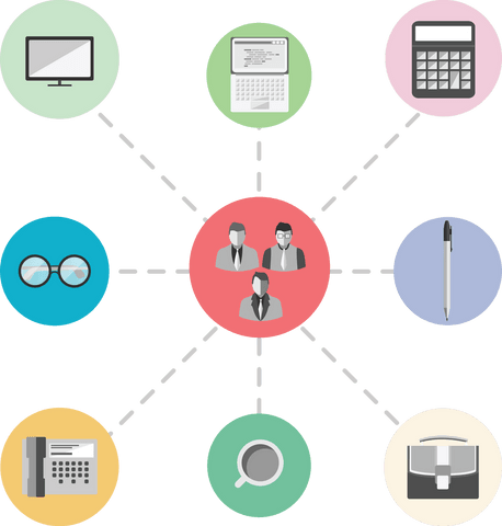 Transparent Business Icons Set in Vector Graphic Design - Download Free Stock Videos Pikwizard.com