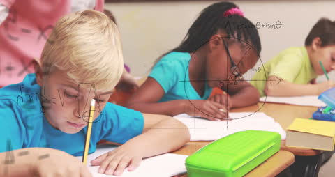 Math Learning Animation with Diverse Children in Classroom