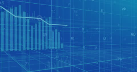 Financial Graphs and Data Visualization on Digital Interface