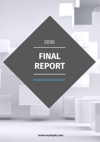 modern corporate report cover with geometric abstract design - Download Free Stock Templates Pikwizard.com