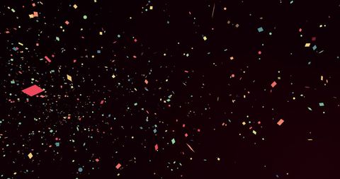 Colorful Falling Confetti on Black Background - Download Free Stock Images Pikwizard.com