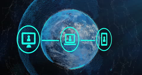 Global Connection Digital Interface Concept