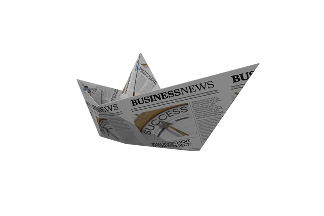 Origami Boat Made from Business News Transparent Background - Download Free Stock Videos Pikwizard.com