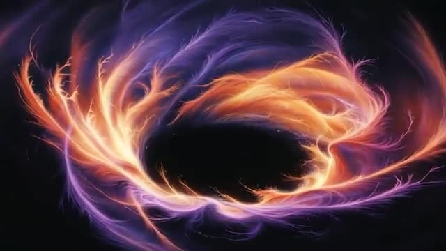 Swirling Plasma Vortex in Cosmic Space