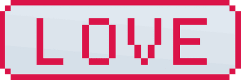 Retro Pixel Art LOVE on Transparent Background - Download Free Stock Videos Pikwizard.com