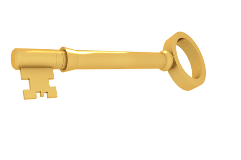 golden key vector on transparent background symbolizing access - Download Free Stock Videos Pikwizard.com