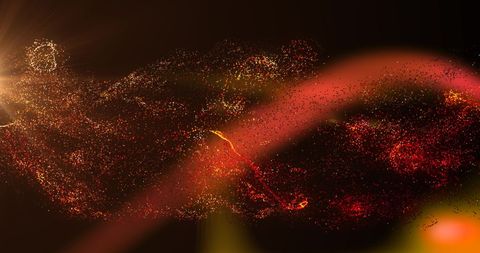 Digitally Generated Abstract Particle Clouds and Light Waves - Download Free Stock Images Pikwizard.com
