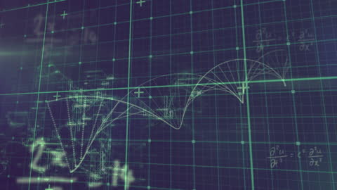 Digital DNA Helix Over Grid and Particle Interactions