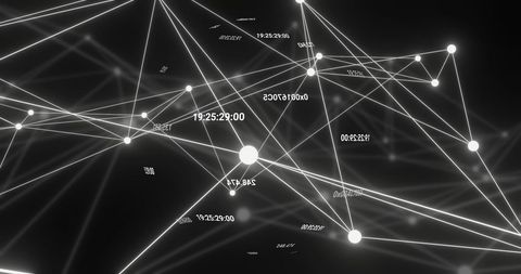 Abstract data network connections with randomized numbers