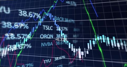 Dynamic Stock Market Ticker and Graph Analysis - Download Free Stock Images Pikwizard.com