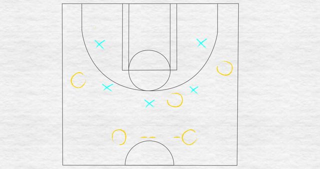 Strategic Basketball Game Plan Diagram - Download Free Stock Images Pikwizard.com