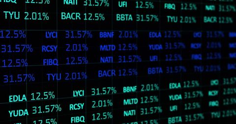 Analyzing Stock Market Data with Digital Brain Overlay - Download Free Stock Images Pikwizard.com