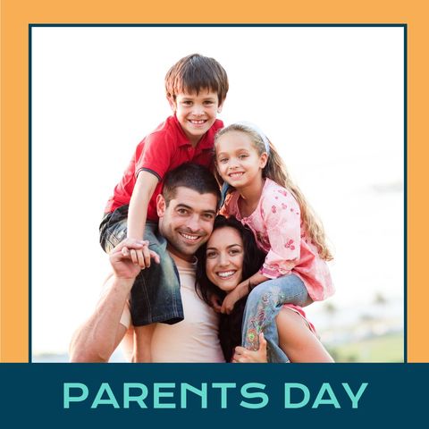joyful family celebrates parent's day together outdoors - Download Free Stock Templates Pikwizard.com
