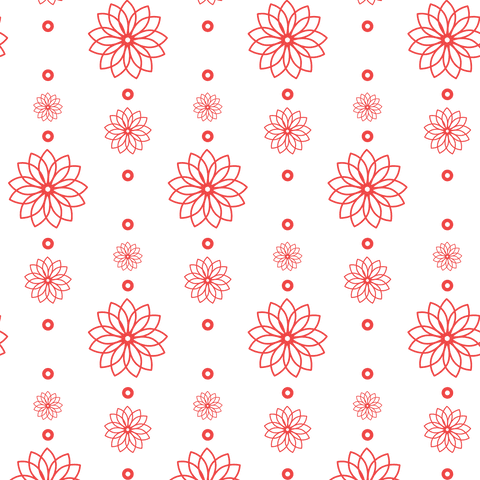 red floral and dotted pattern on transparent background vector - Download Free Stock Videos Pikwizard.com