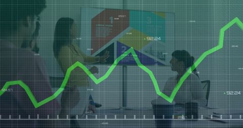 Business Team Analyzing Financial Growth Analytics - Download Free Stock Images Pikwizard.com