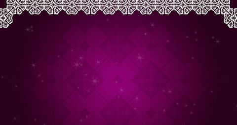Festive Snowflakes on Deep Purple Holiday Abstract