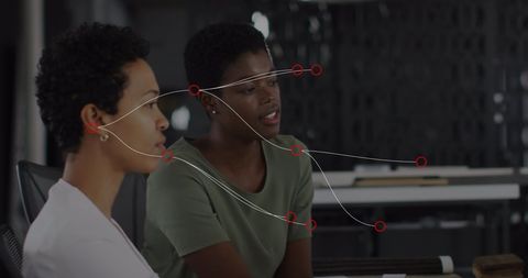 Diverse businesswomen engaged in inclusive network planning