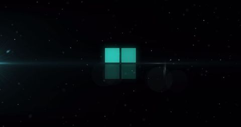 Glowing Loading Squares in Digital Space - Download Free Stock Images Pikwizard.com