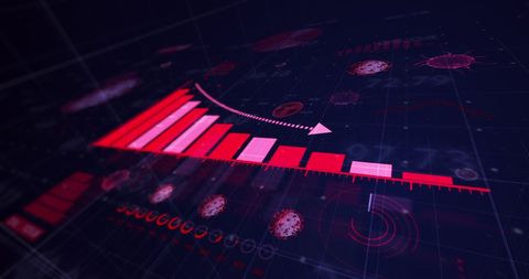 COVID-19 Data Analysis with Graphs and Viral Corona Cells - Download Free Stock Images Pikwizard.com