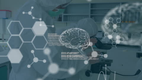 Scientists Analyzing Data in Advanced Research Laboratory