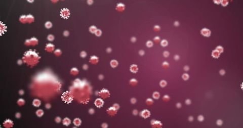 Representation of Virus Cells in Blurred Abstract Array