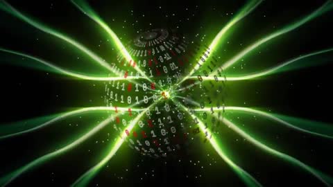 Pulsating Binary Sphere with Green Energy Streams in Cyber Space