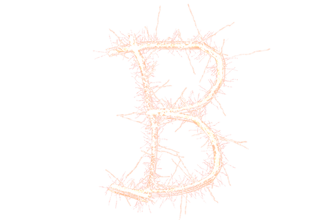 sparkling letter b on transparent background - Download Free Stock Videos Pikwizard.com