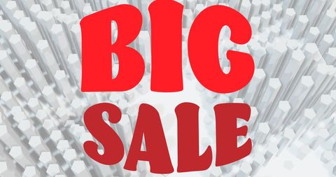 Dynamic Big Sale Announcement with Bold Red Letters - Download Free Stock Images Pikwizard.com
