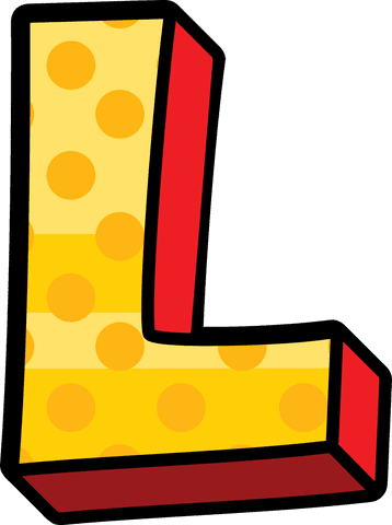 bold yellow polka dot letter l on transparent background - Download Free Stock Videos Pikwizard.com
