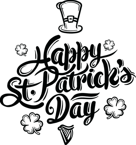 Transparent St. Patrick's Day Text Design with Irish Symbols - Download Free Stock Videos Pikwizard.com