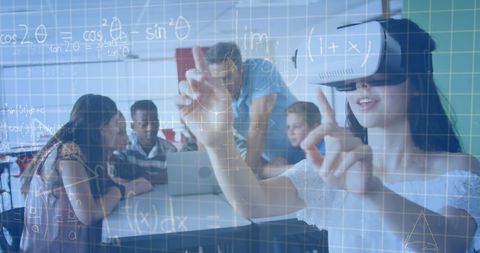 Students Using VR Headsets Enhance Learning in Math Class