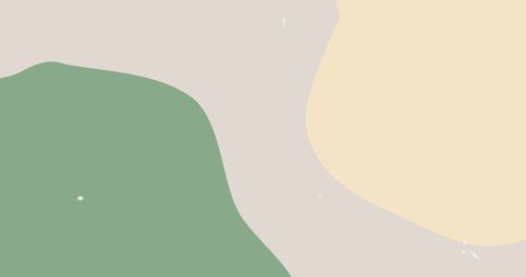 Abstract plants with pastel green and beige overlay