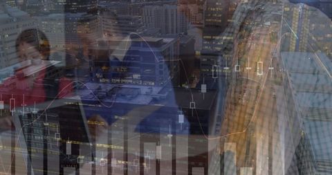 Business Team Analyzing Financial Graphs in Urban Office - Download Free Stock Images Pikwizard.com