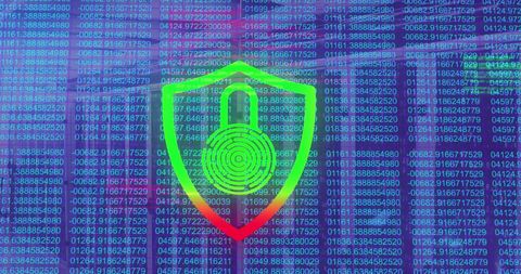 Cybersecurity Fingerprint Over Data Code Background - Download Free Stock Images Pikwizard.com