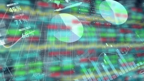 Diverse Data Analytics Visualization with Clock Overlay in Motion