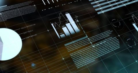 Abstract Financial Data Analytics with Blurred Background - Download Free Stock Images Pikwizard.com