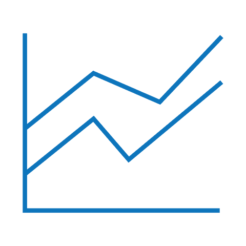 Simple Blue Line Chart on Transparent Background - Download Free Stock Videos Pikwizard.com